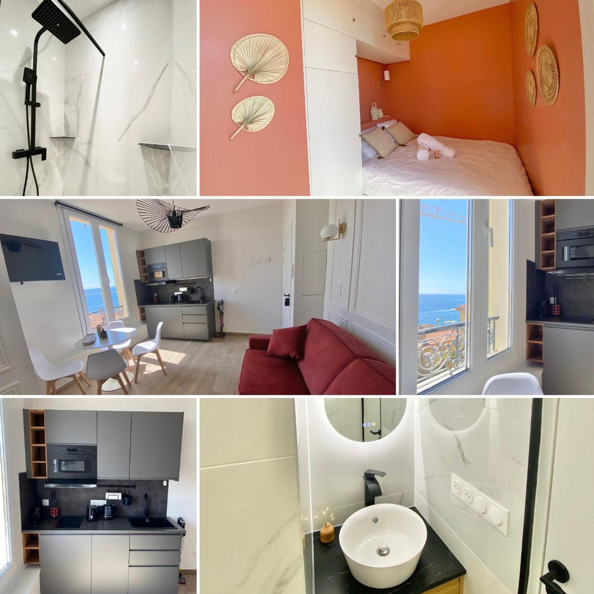 Appartement Moderne Climatise Monaco Vue Mer カップダイユ エクステリア 写真