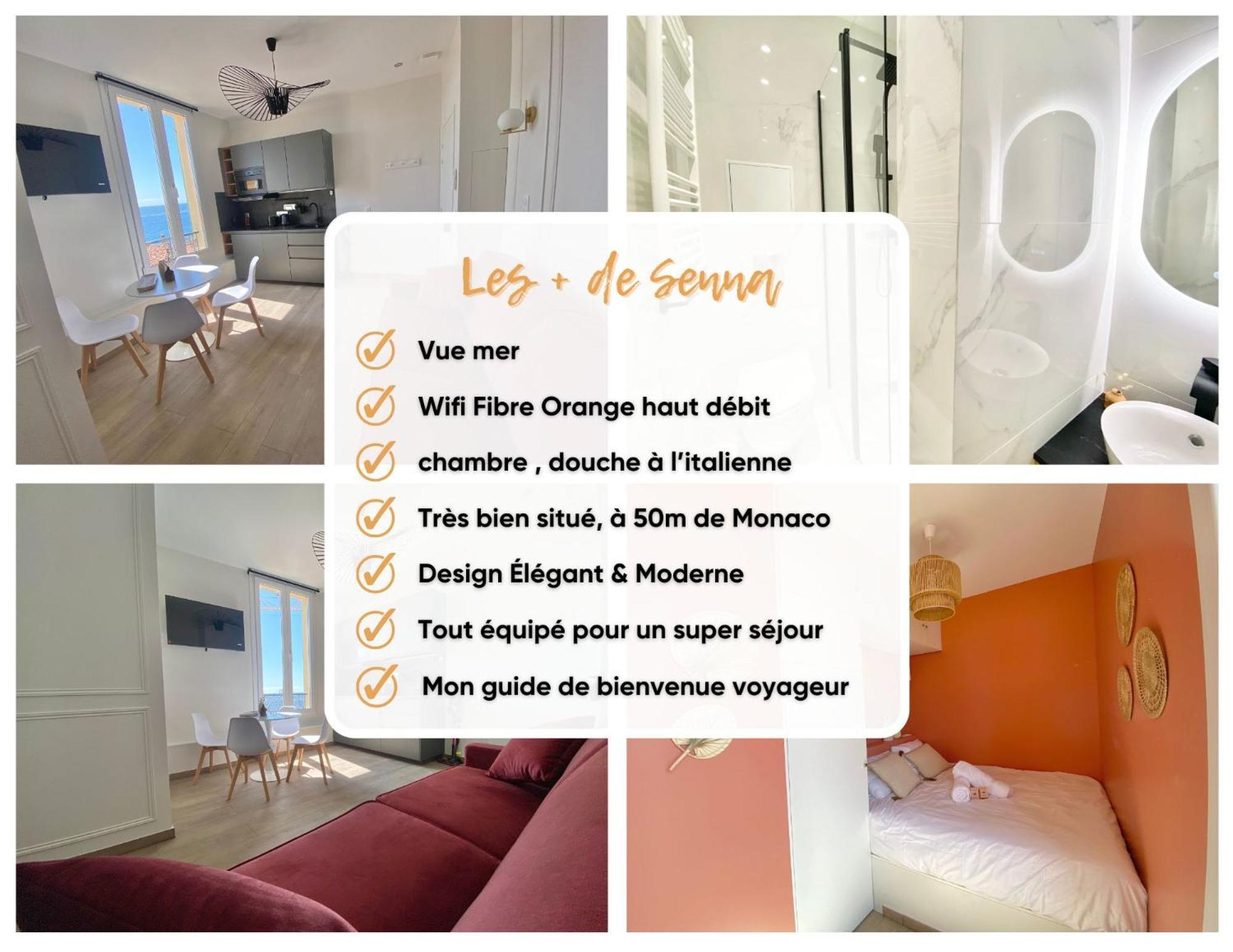 Appartement Moderne Climatise Monaco Vue Mer カップダイユ エクステリア 写真